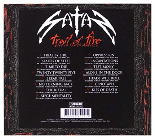 Satan - Trail Of Fire - Live In North America - CD image 2