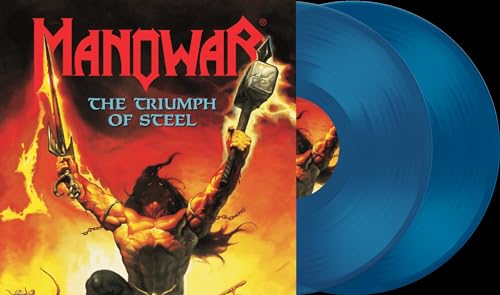 MANOWAR Limited edition Gatefold Double Transparent Blue vinyl - The Tri image 1