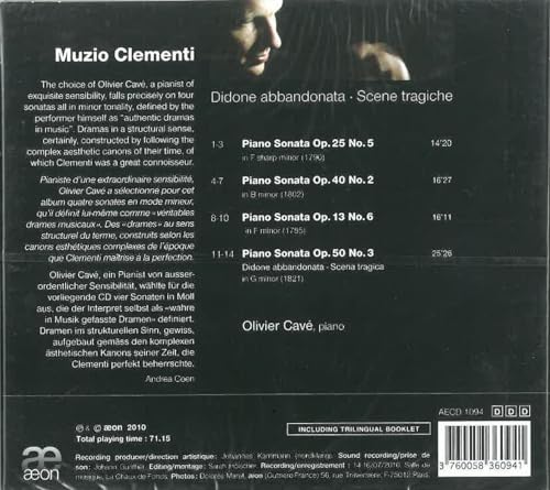 Muzio Clementi - Didone Abbandonata • Scene Tragiche - CD image 4