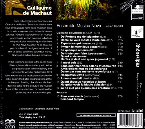 Guillaume de Machaut - Ballades - CD image 4
