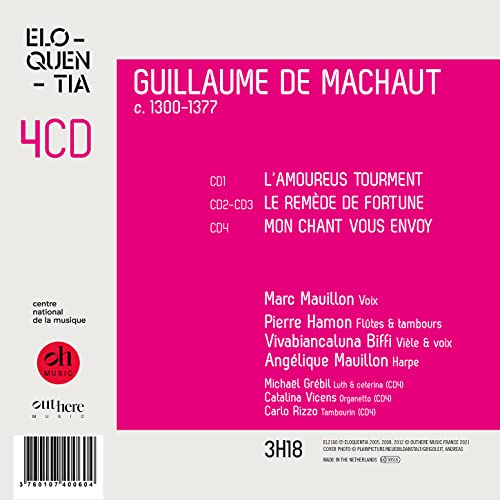 MARC MAUILLON; ANGEL - GUILLAUME DE MACHAUT - CD image 2