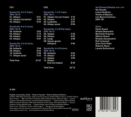 Jan Dismas Zelenka - Sei Sonate - CD image 2