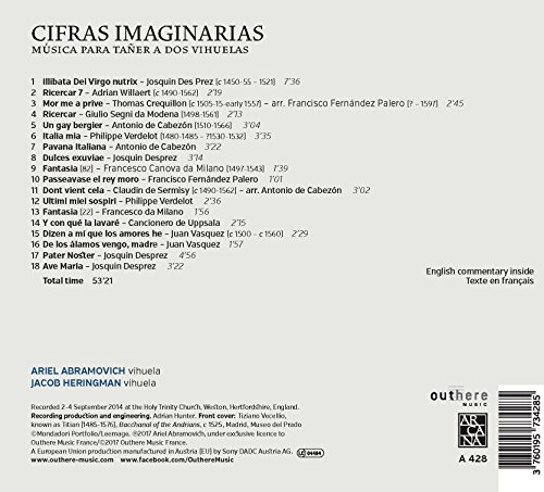 Ariel Abramovich - /Jacob Heringman: Cifras Imaginarias - CD image 2