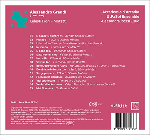 Accademia dArcadia - Alessandro Grandi: Celesti Fiori - Motetti - CD image 2