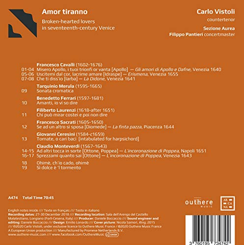 CARLO VISTOLI; FILIP - AMOR TIRANNO. BROKEN-HEARTED L - CD image 2