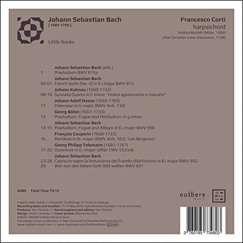 FRANCESCO CORTI - BACH LITTLE BOOKS - CD image 2
