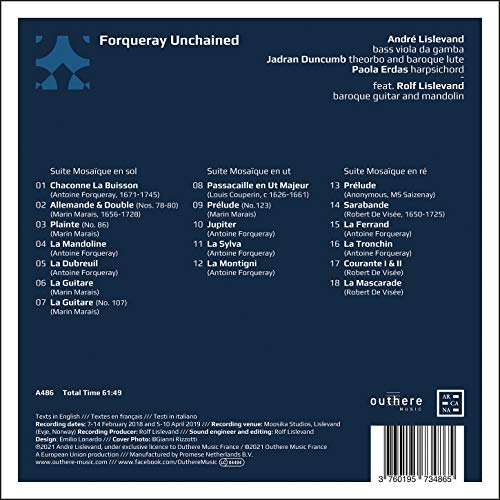 ANDRE LISLEVAND; JAD - FORQUERAY UNCHAINED - cd image 2