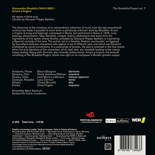 ENSEMBLE MARE NOSTRU - STRADELLA AMARE E FINGERE - CD image 2
