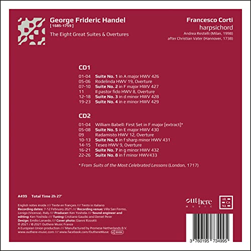 FRANCESCO CORTI - HANDEL WINGED HANDS. THE EIGH - CD image 2