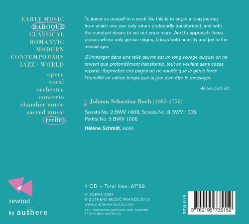 Johann Sebastian Bac - Sonatas & Partitas - Vol. II - CD image 2