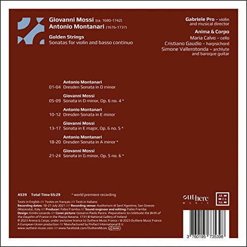 GABRIELE PRO; ANIMA - GOLDEN STRINGS U2013 MOSSI U - CD image 2