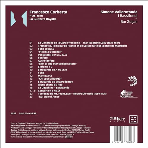 SIMONE VALLEROTONDA; - CORBETTA LA GUITARRE ROYALLE - CD image 2