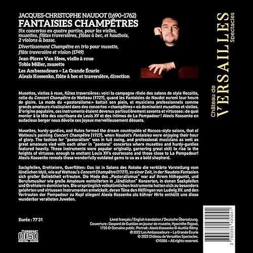 ALEXIS KOSSENKO; TOB - NAUDOT FANTAISIES CHAMPETRES - CD image 2
