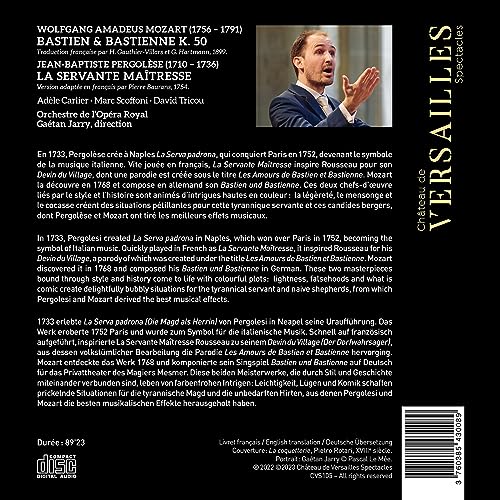 GAETAN JARRY; ORCHES - MOZART  BASTIEN ET BASTIENNE - CD image 2