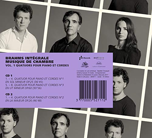LE SAGE / FOUCHENNER - BRAHMS VOL.1 QUATUORS POUR PI - CD image 2