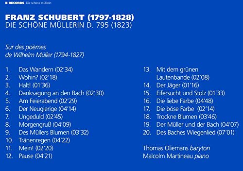 THOMAS OLIEMANS  MAL - SCHUBERT DIE SCHONE MULLERIN - CD image 2