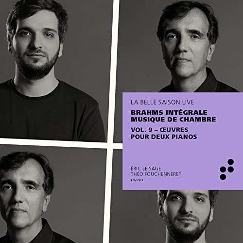 ERIC LE SAGE; THEO F - BRAHMS ?UVRES POUR DEUX PIANO - cd image 1