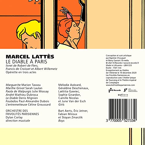 LES FRIVOLITES PARIS - MARCEL LATTES LE DIABLE A PAR - CD image 2