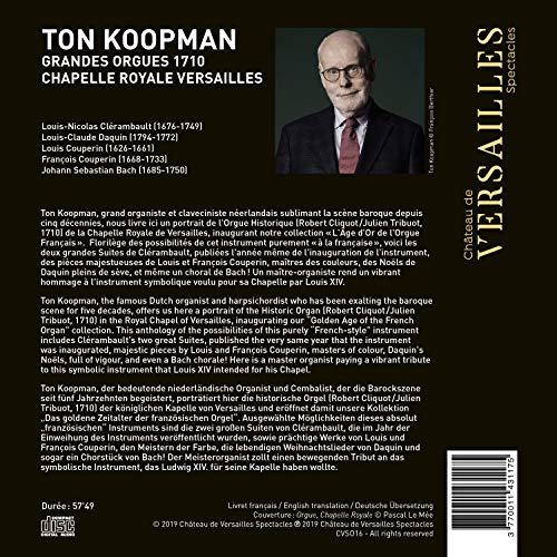 TON KOOPMAN - JS BACH  GRANDES - CD image 2