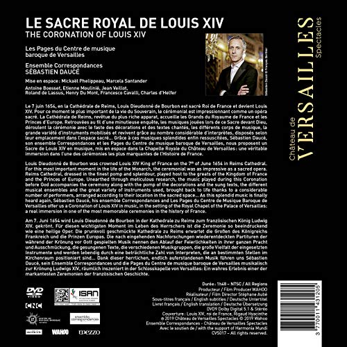 ENSEMBLE CORRESPONDA - LE SACRE DE LOUIS XIV - DVD image 2