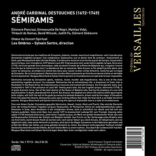 LES OMBRES; SYLVAIN - DESTOUCHES SEMIRAMIS - CD image 2
