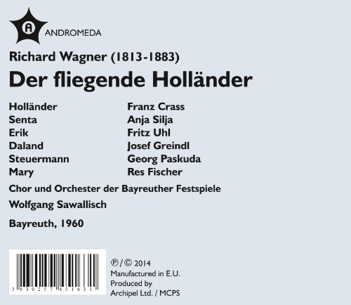 ANJA SILJA; SAWALLIS - DER FLIEGENDE HOLLANDER - CD image 2