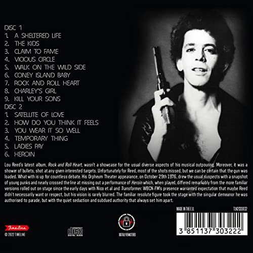 LOU REED - LIVE IN BOSTON 1976 (2CD) - DCD image 2
