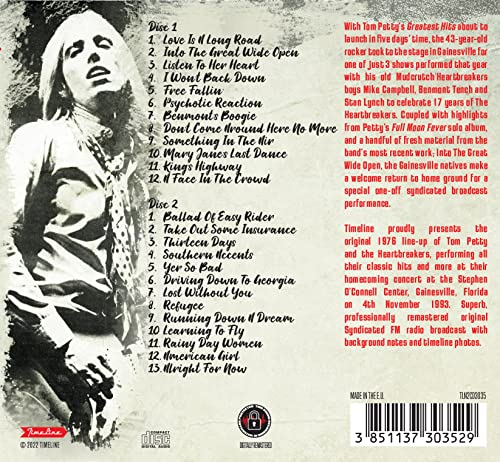 TOM PETTY - LIVE '93 (2CD) - DCD image 2