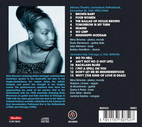 NINA SIMONE - LIVE 1965 - 1969 - CD image 2