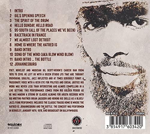 GIL SCOTT-HERON AND - LIVE 1978 - CD image 2