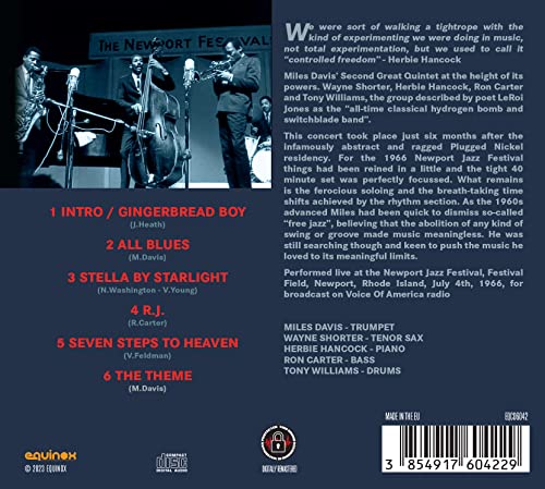 MILES DAVIS QUINTET - NEWPORT JAZZ FESTIVAL, 1966 - CD image 3