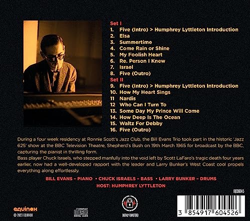 BILL EVANS TRIO - LONDON 1965 - JAZZ 625 - CD image 2