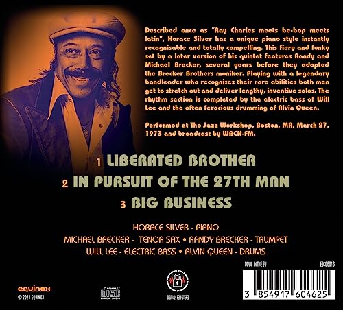 HORACE SILVER WITH T - BOSTON 1973 - CD image 2