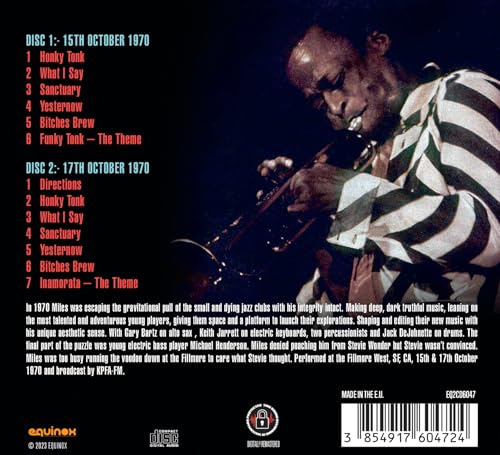 MILES DAVIS - LIVE AT FILLMORE WEST 1970 (2CD) - DCD image 2
