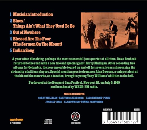 DAVE BRUBECK TRIO FE - NEWPORT JAZZ FESTIVAL 1969 - CD image 2