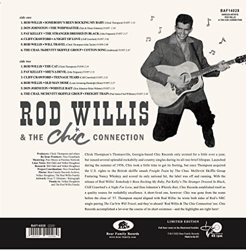 ROD WILLS - ROD WILLS & THE CHIC CONNECTION LP - Vinyl Record image 3