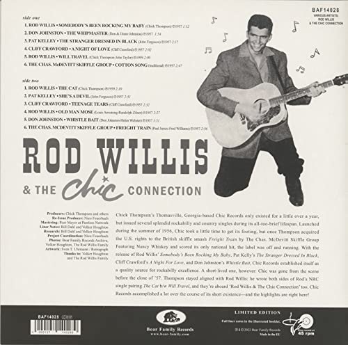 ROD WILLS - ROD WILLS & THE CHIC CONNECTION LP - Vinyl Record image 5