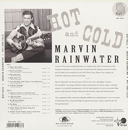 MARVIN RAINWATER - HOT AND COLD (LP+CD) - Vinyl Record image 4