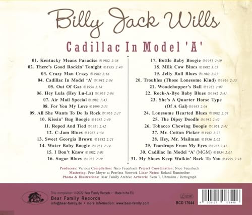 WILLS - CADILLAC IN MODEL A: GONNA SHAKE THIS SHACK - CD image 2