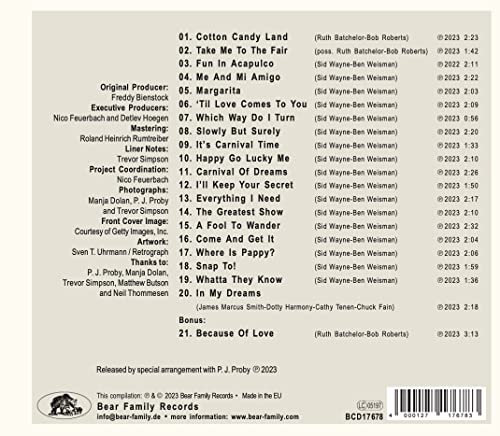 PJ Proby - Presley style - CD image 5