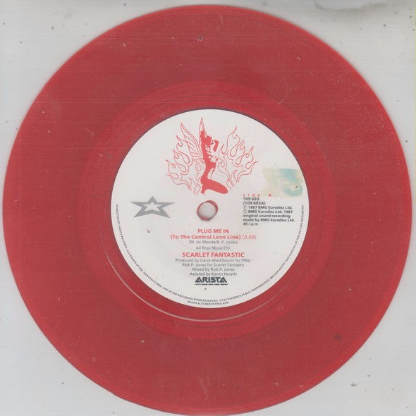 Scarlet Fantastic - Plug Me In - Used Vinyl Record 7" image 10