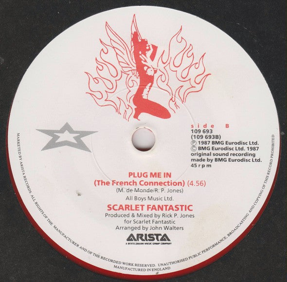 Scarlet Fantastic - Plug Me In - Used Vinyl Record 7" image 9