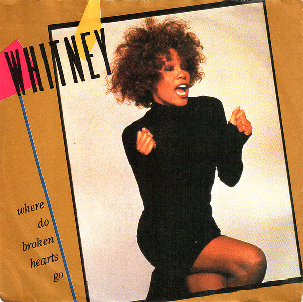 Whitney Houston - Where Do Broken Hearts Go - Used Vinyl Record 7" image 1