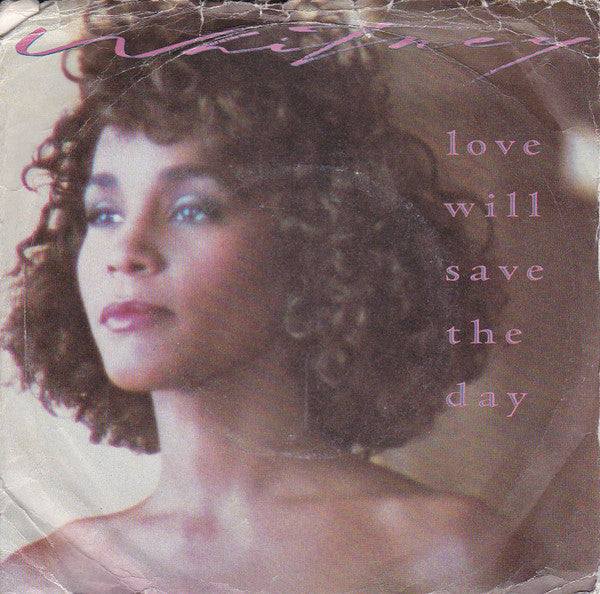 Whitney Houston - Love Will Save The Day - Used Vinyl Record 7" image 1