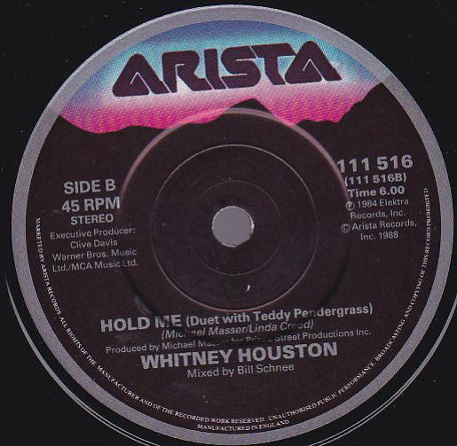 Whitney Houston - Love Will Save The Day - Used Vinyl Record 7" image 8