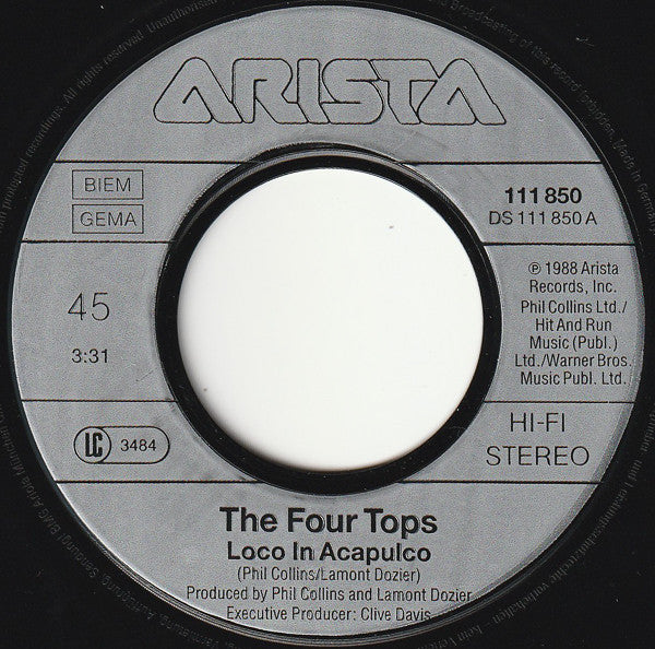 Four Tops - Loco In Acapulco - Used Vinyl Record 7" image 8