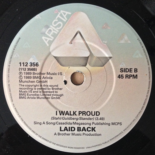 Laid Back - Bakerman - Used Vinyl Record 7" image 4
