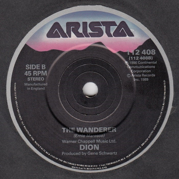 Dion - And The Night Stood Still - Used Vinyl Record 7" image 4
