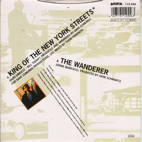 Dion - King Of The New York Streets - Used Vinyl Record 7" image 6