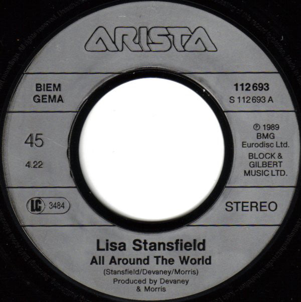 Lisa Stansfield - All Around The World - Used Vinyl Record 7" image 3